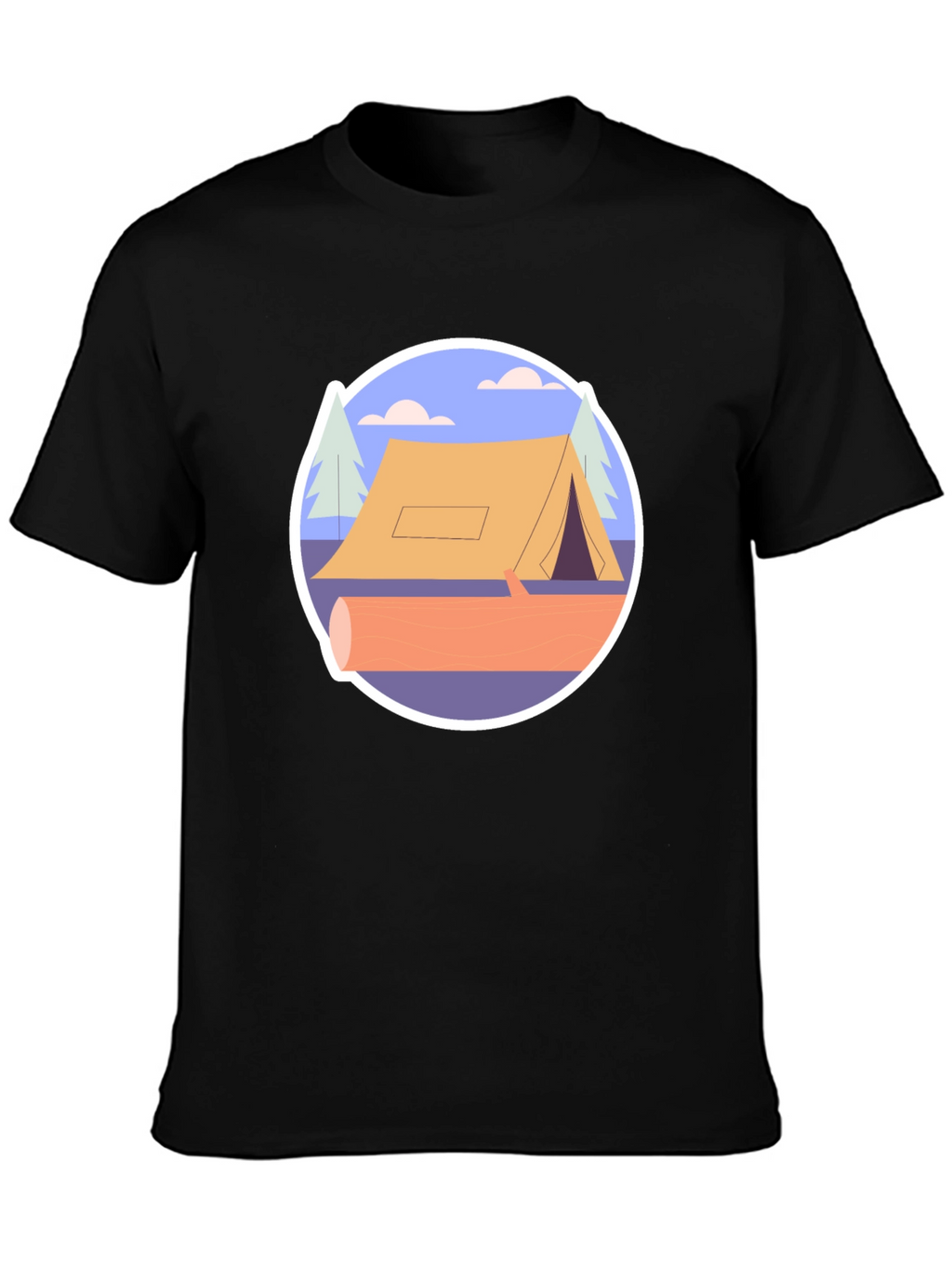 Camping Tent Graphic Tee - Nature Adventure Shirt