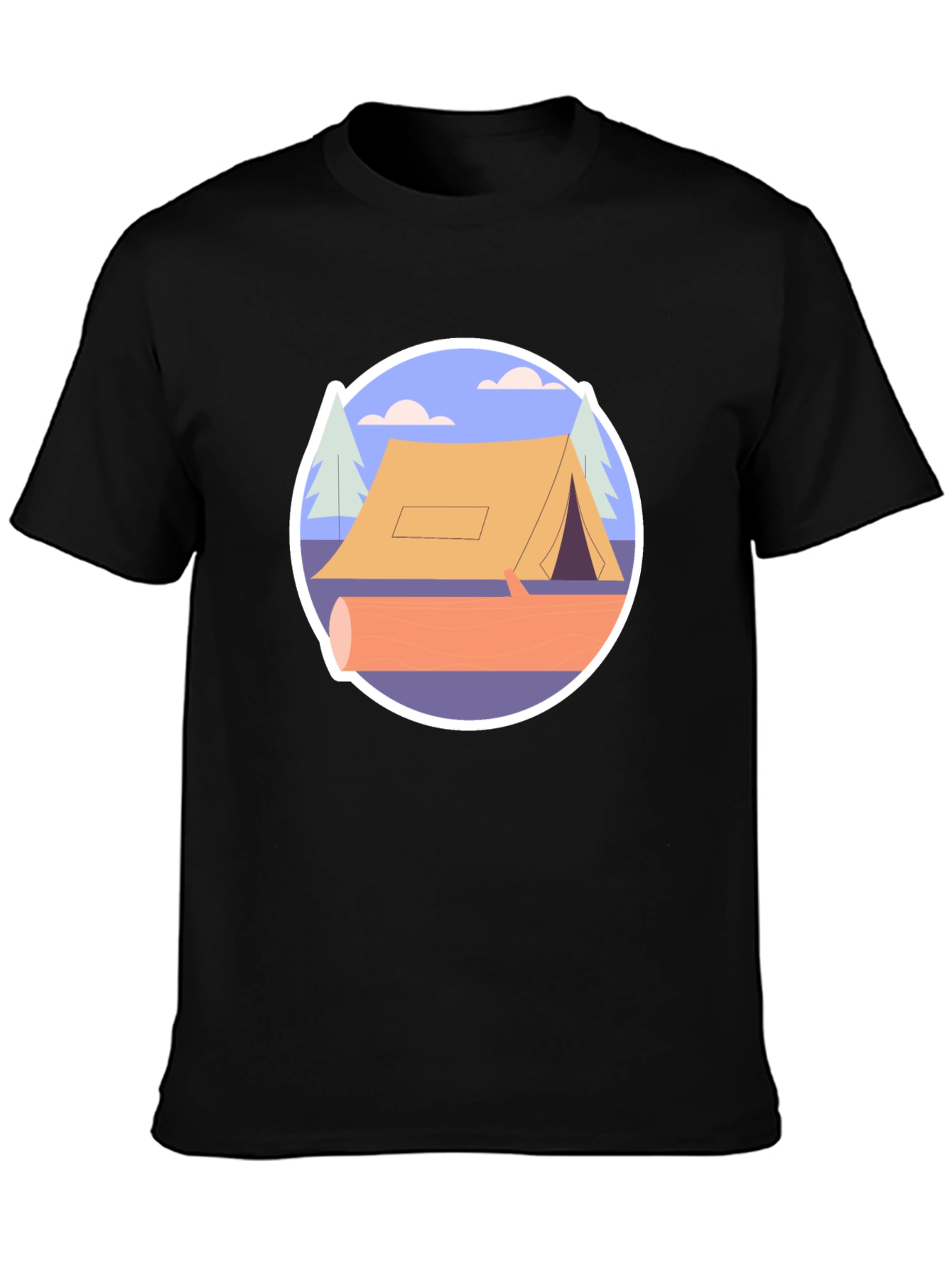 Camping Tent Graphic Tee - Nature Adventure Shirt