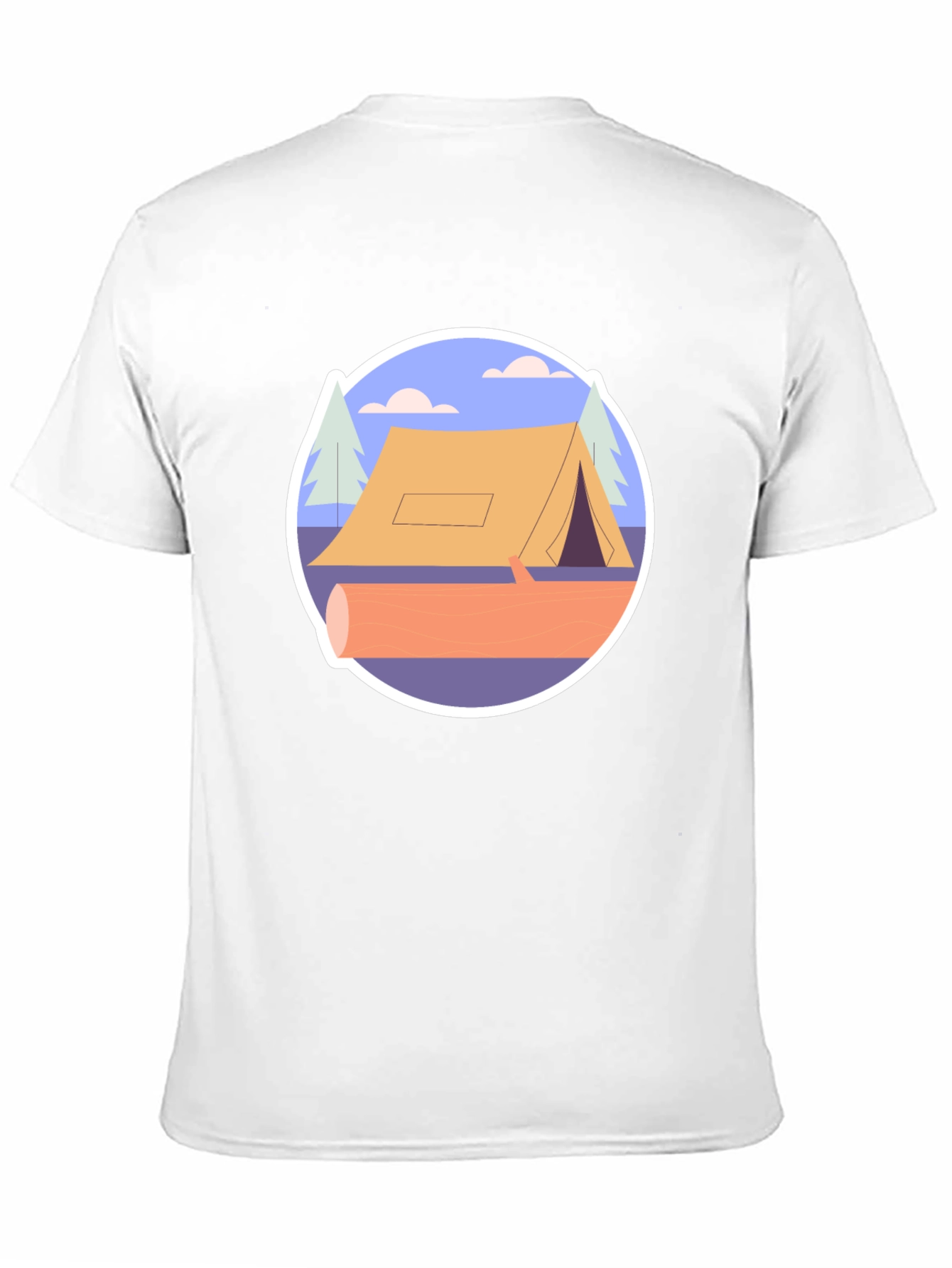 Camping Tent Graphic Tee - Nature Adventure Shirt