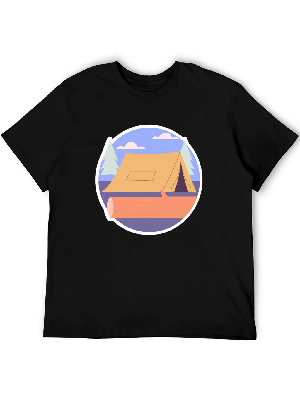 Camping Tent Graphic Tee - Nature Adventure Shirt