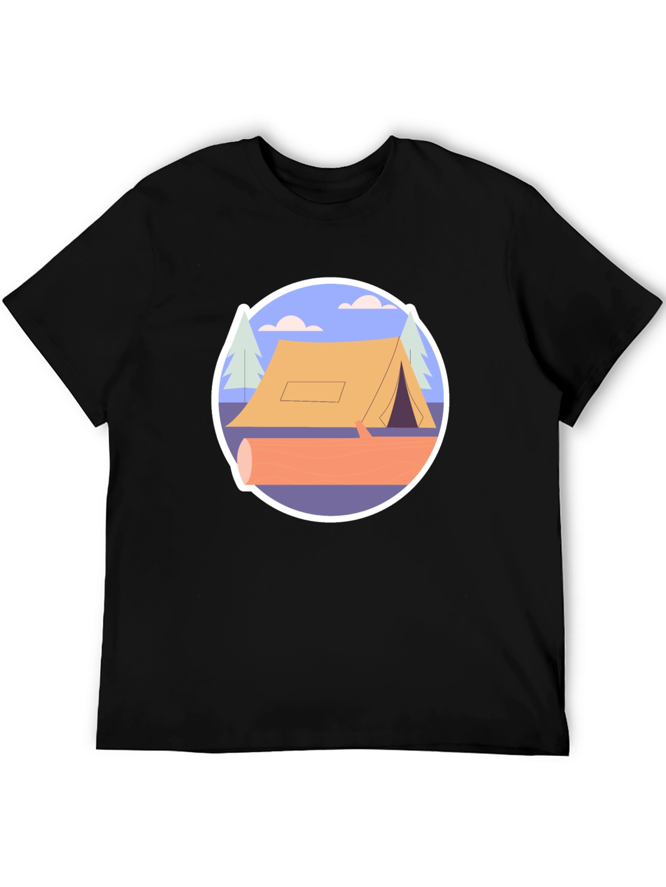 Camping Tent Graphic Tee - Nature Adventure Shirt