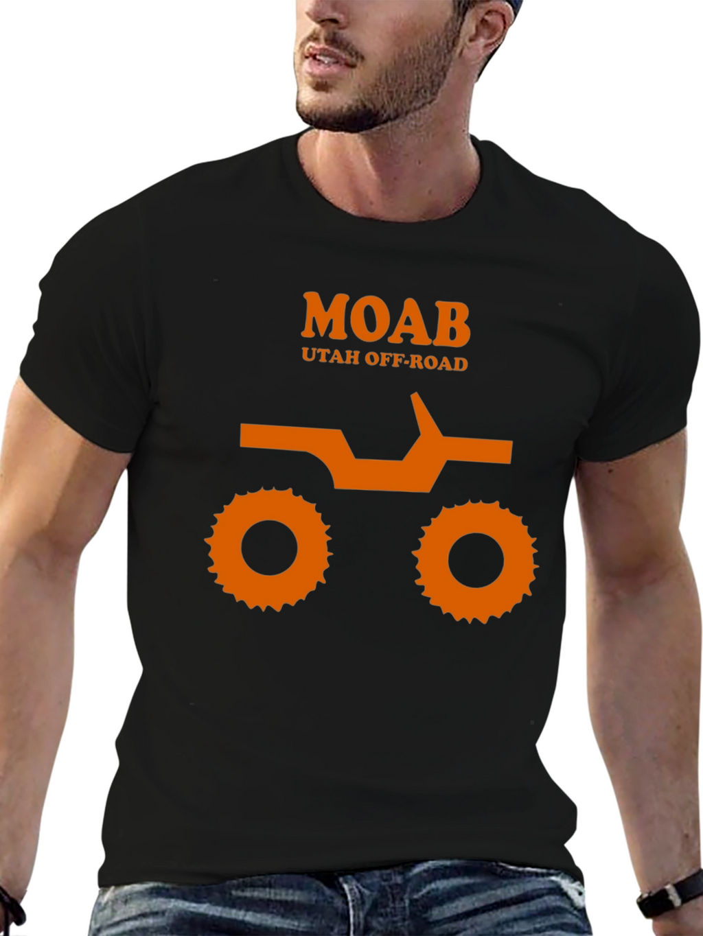 MOAB Utah Off-Road Black Graphic Tee
