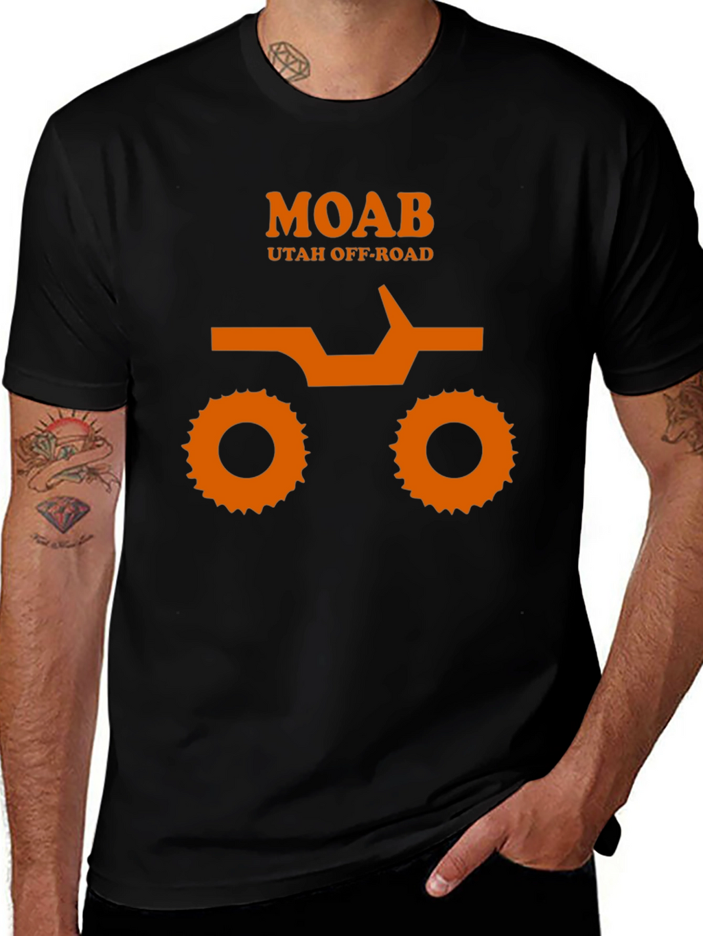 MOAB Utah Off-Road Black Graphic Tee