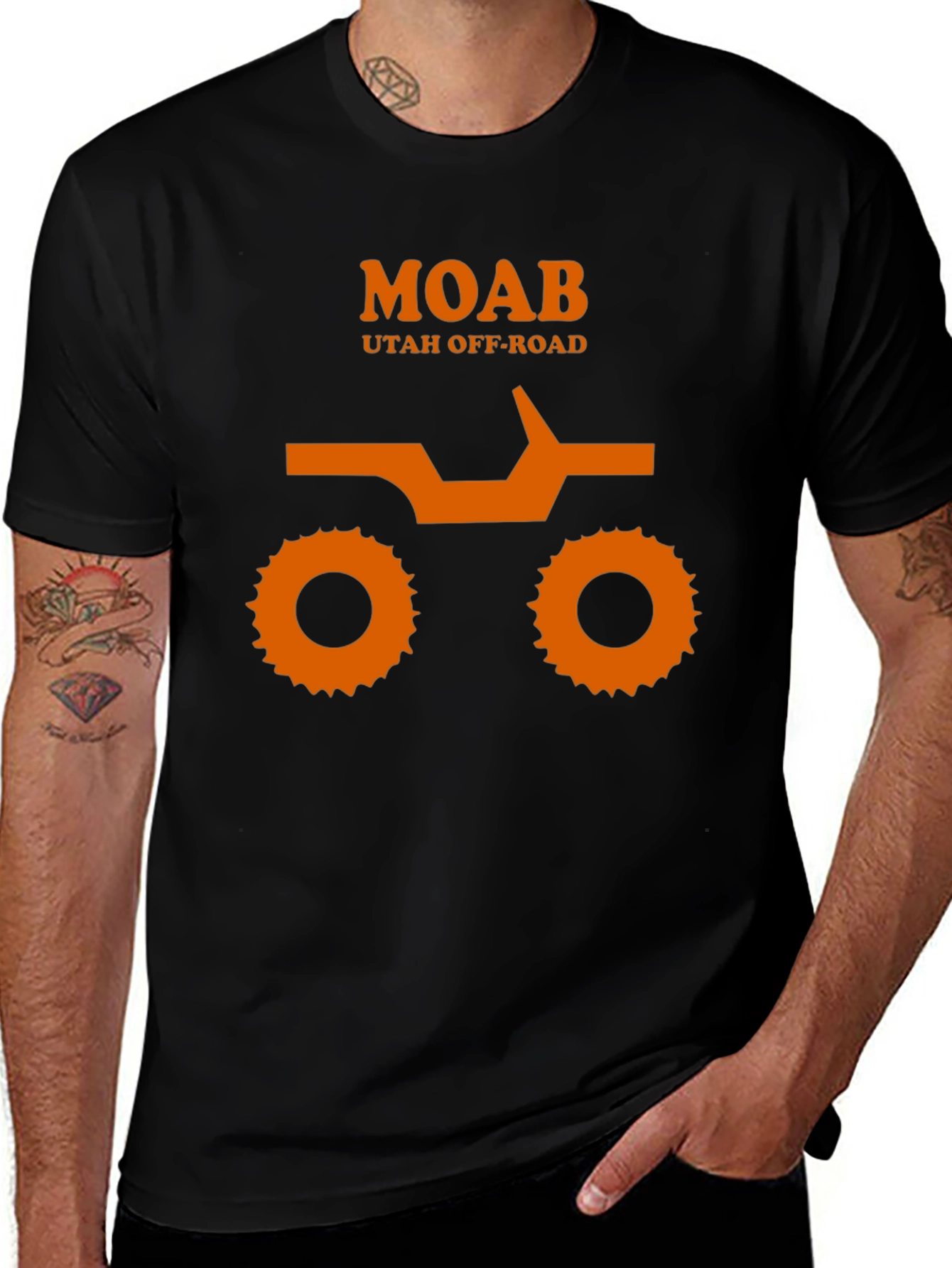 MOAB Utah Off-Road Black Graphic Tee