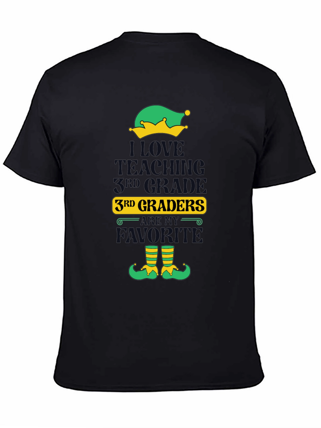 I Love Teaching 3rd Graders Elf T-Shirt