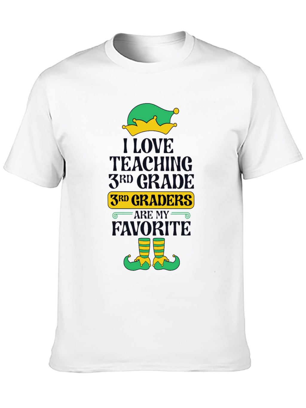 I Love Teaching 3rd Graders Elf T-Shirt
