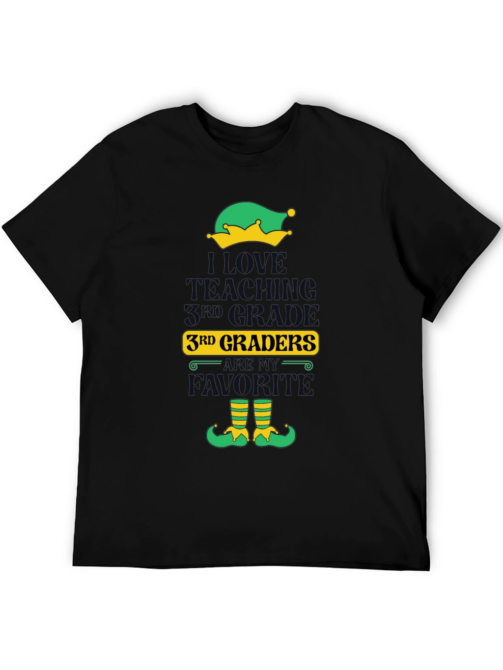 I Love Teaching 3rd Graders Elf T-Shirt