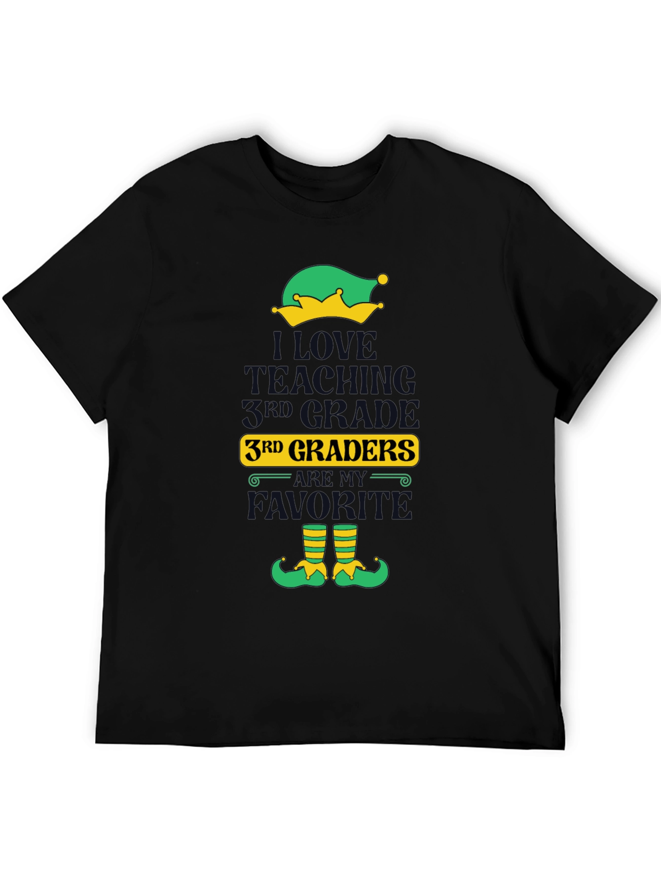 I Love Teaching 3rd Graders Elf T-Shirt