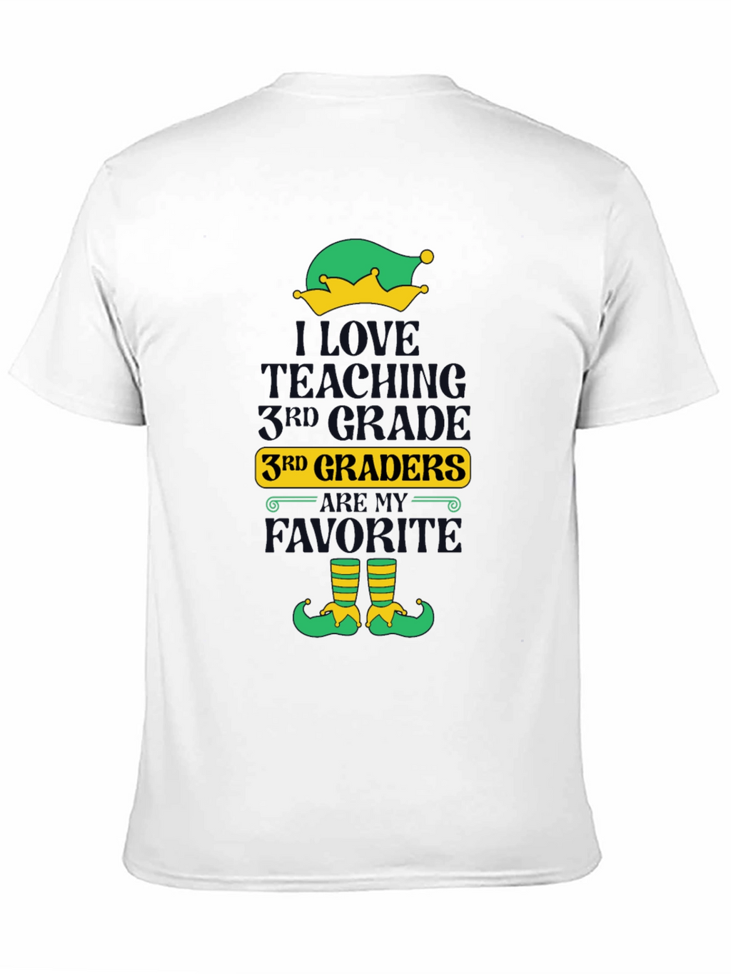 I Love Teaching 3rd Graders Elf T-Shirt