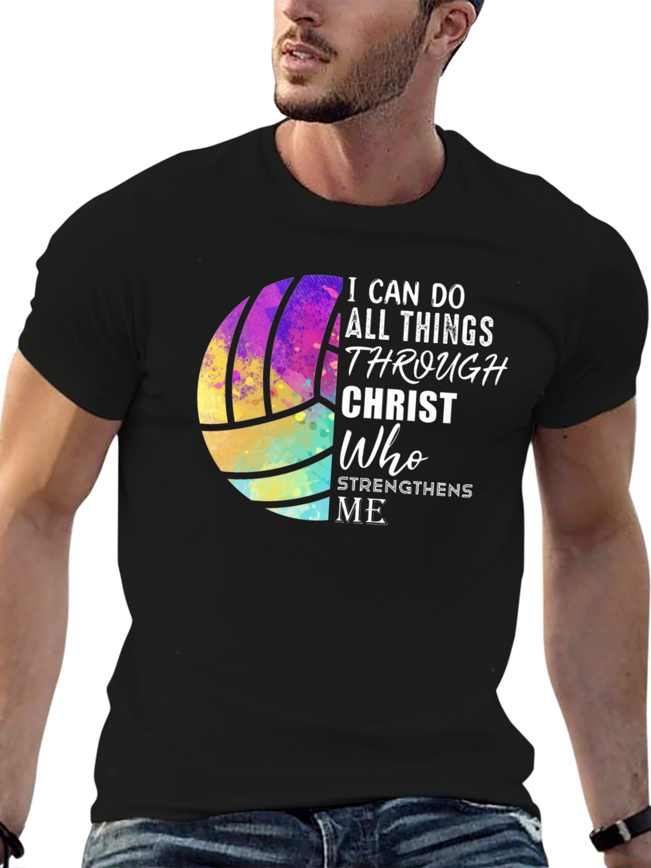 Volleyball Christian Graphic Tee