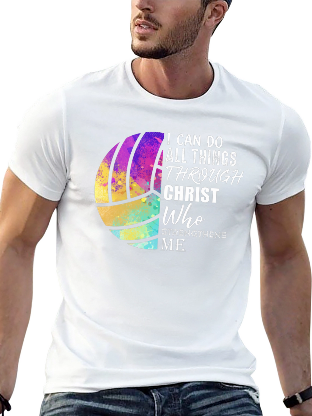 Volleyball Christian Graphic Tee