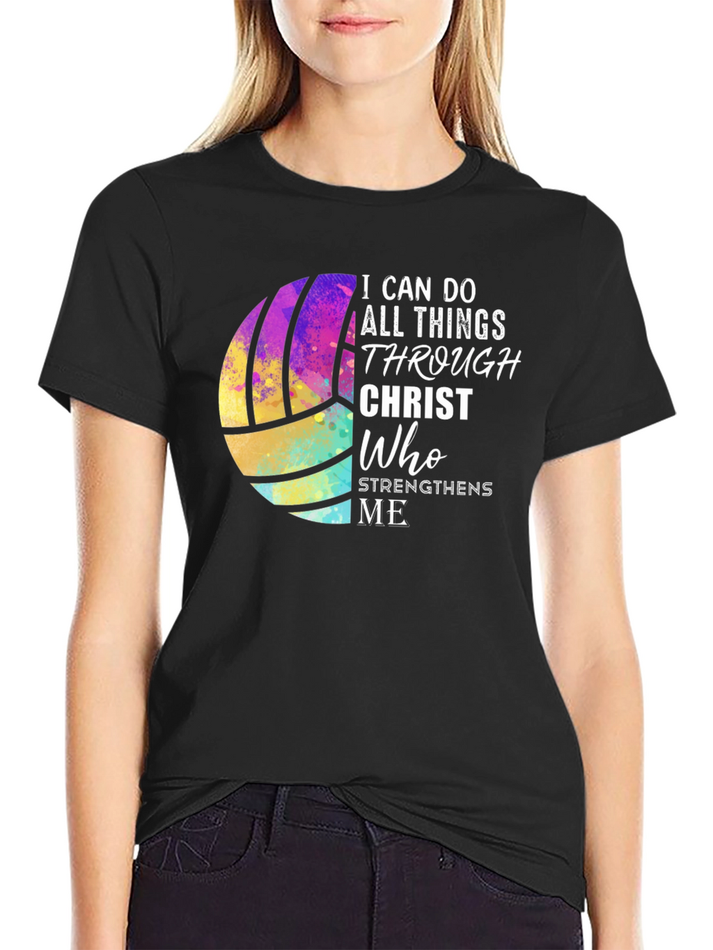 Volleyball Christian Graphic Tee