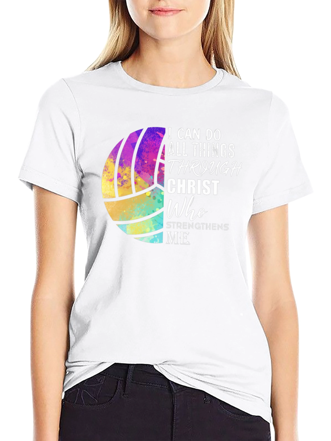 Volleyball Christian Graphic Tee