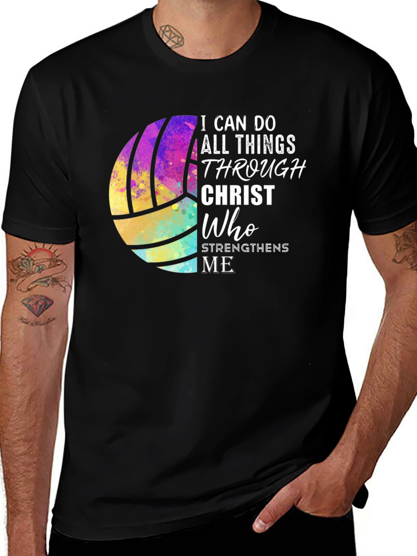Volleyball Christian Graphic Tee