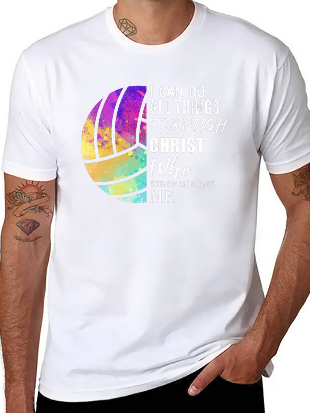 Volleyball Christian Graphic Tee
