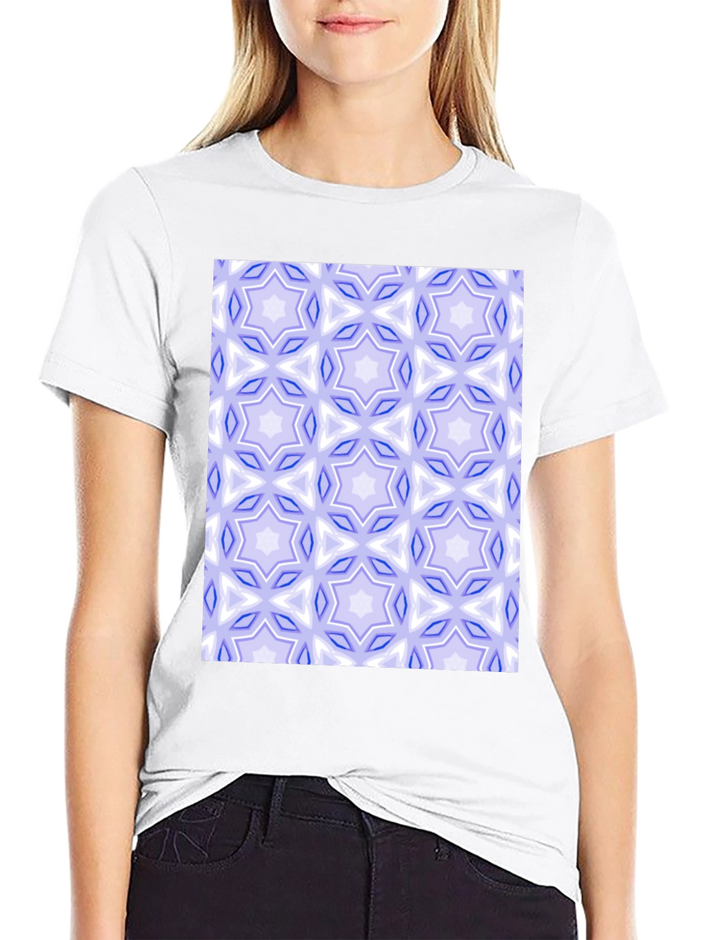Geometric Star Pattern T-Shirt