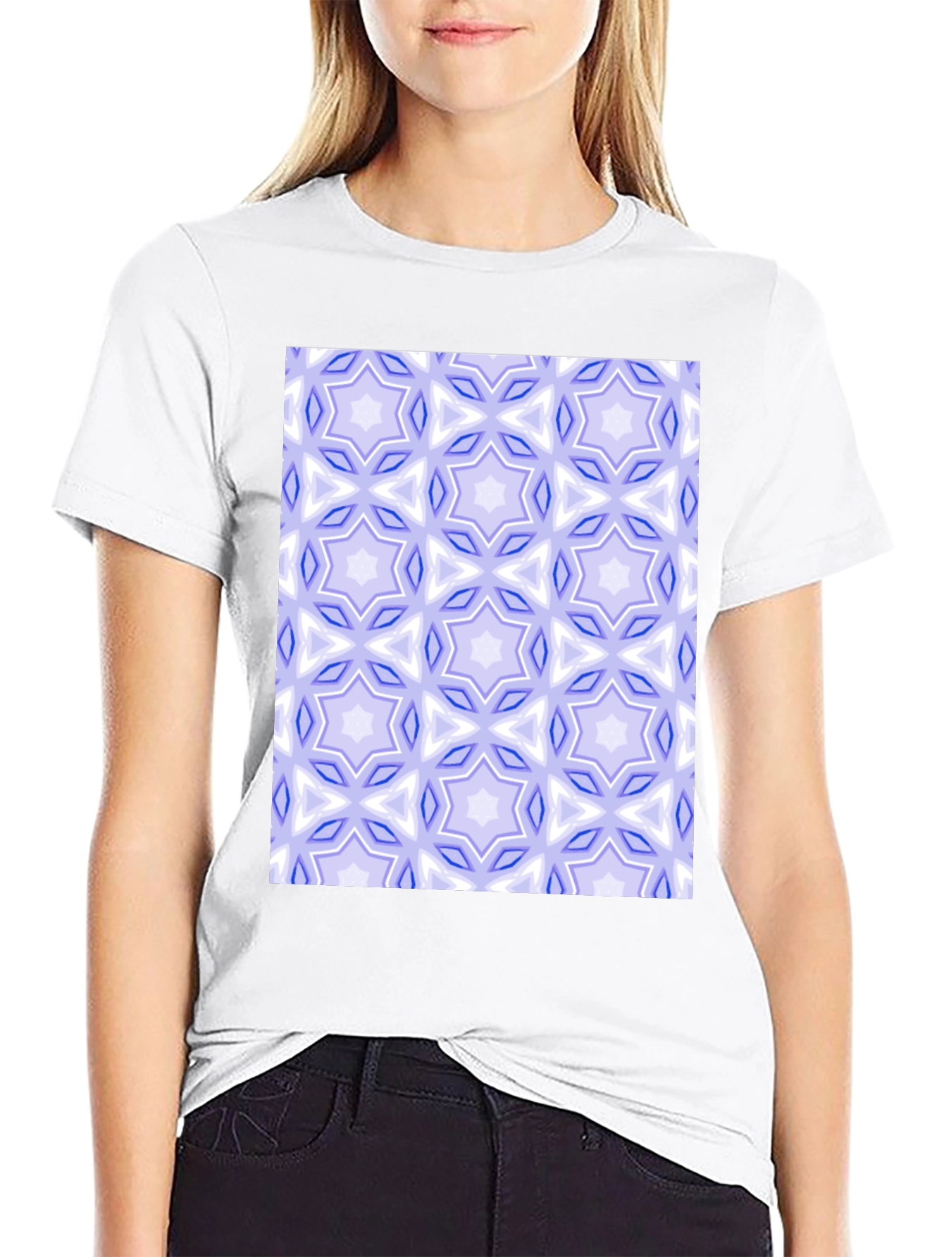 Geometric Star Pattern T-Shirt