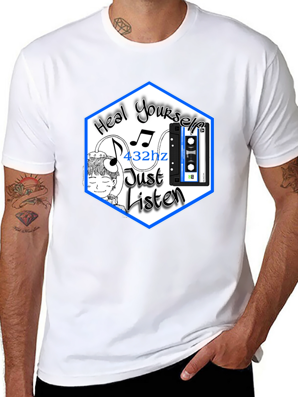 Heal Yourself T-Shirt 432hz Meditation Music Tee