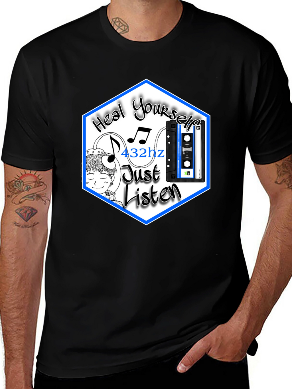 Heal Yourself T-Shirt 432hz Meditation Music Tee