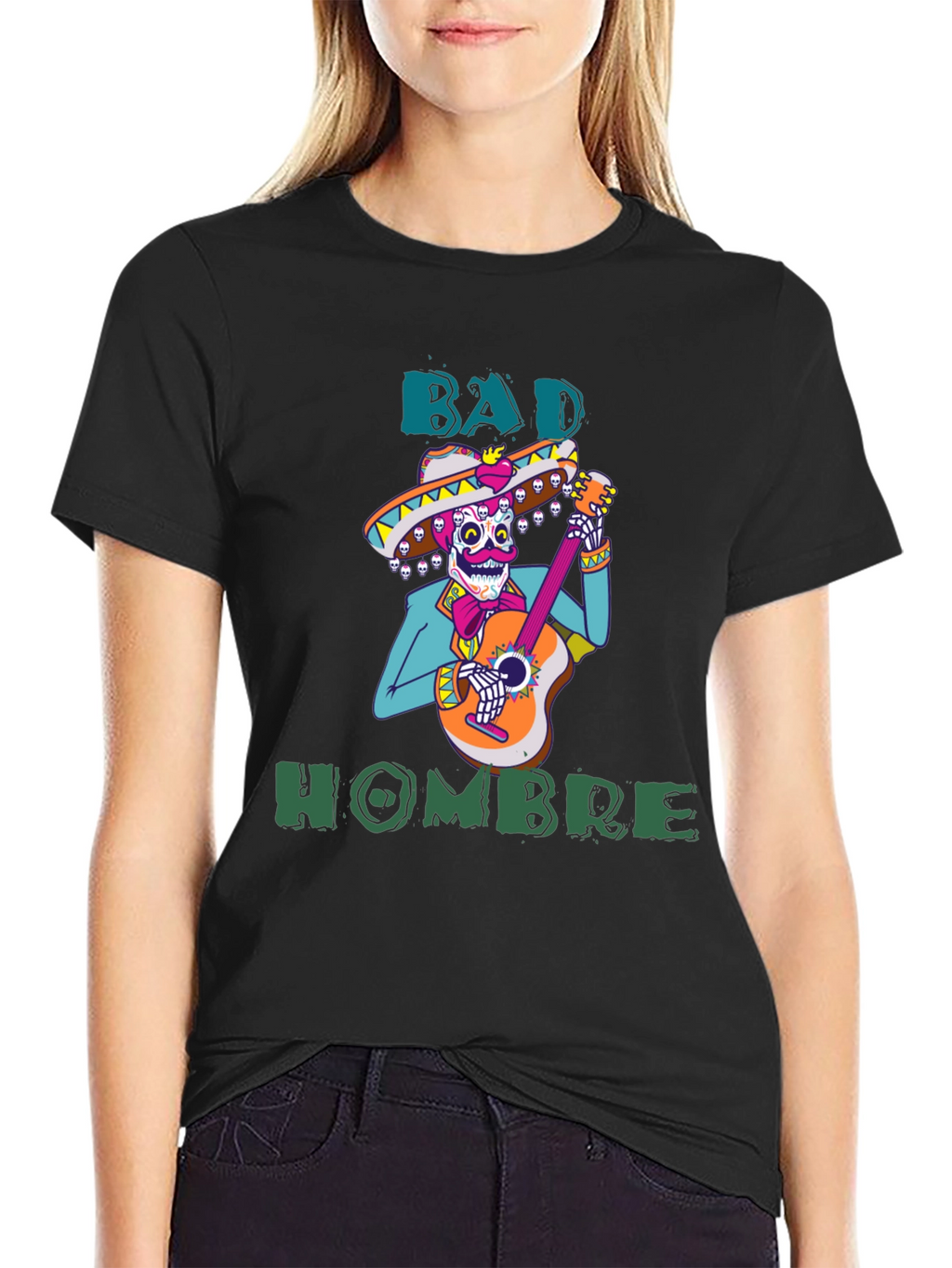 Bad Hombre T-Shirt - Mariachi Skeleton Graphic Tee