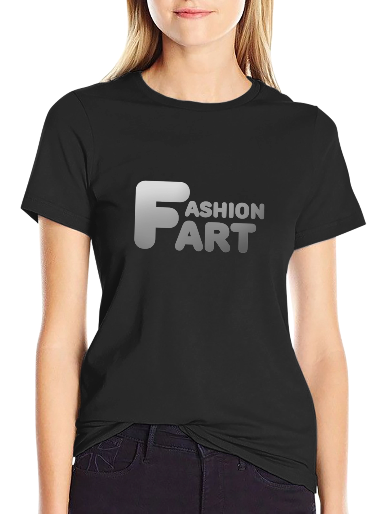 Fashion Fart Graphic Tee - Premium Black T-Shirt