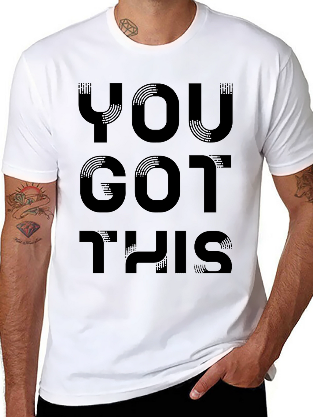 Motivational You Got This Black Graphic Tee