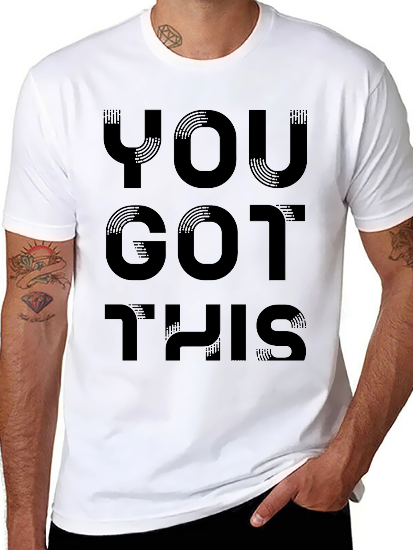 Motivational You Got This Black Graphic Tee