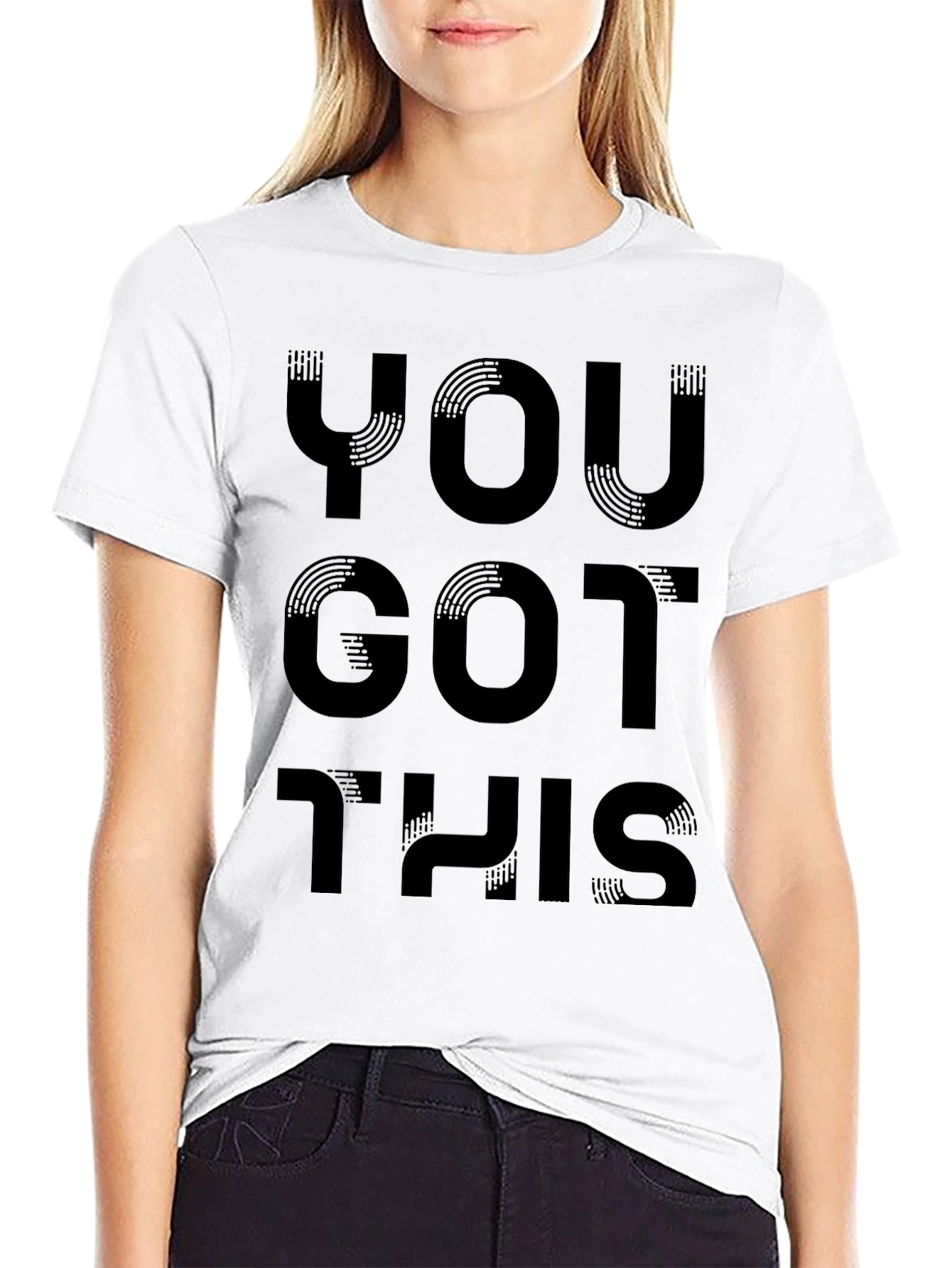 Motivational You Got This Black Graphic Tee