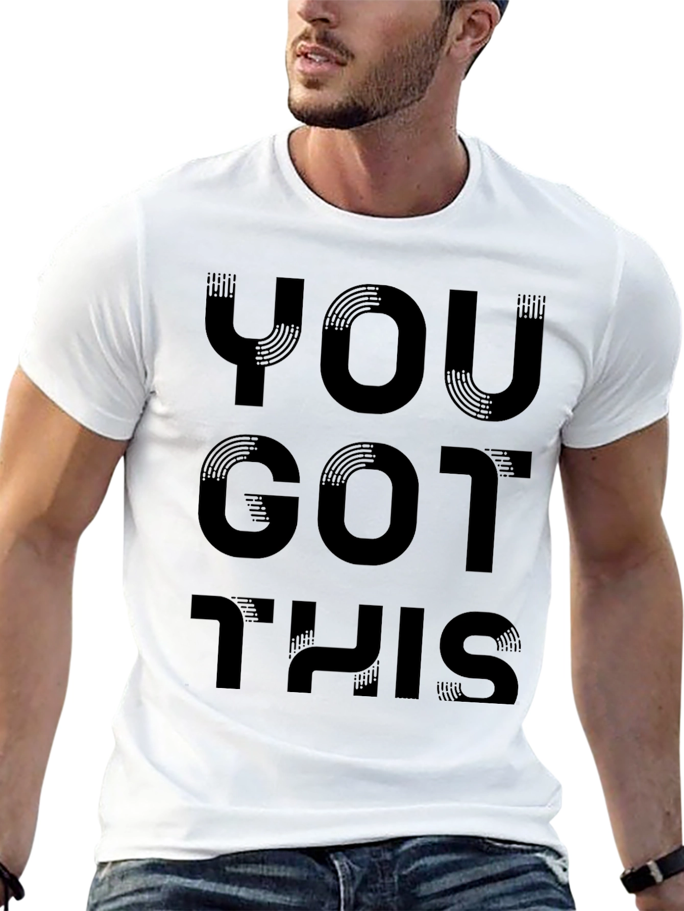Motivational You Got This Black Graphic Tee