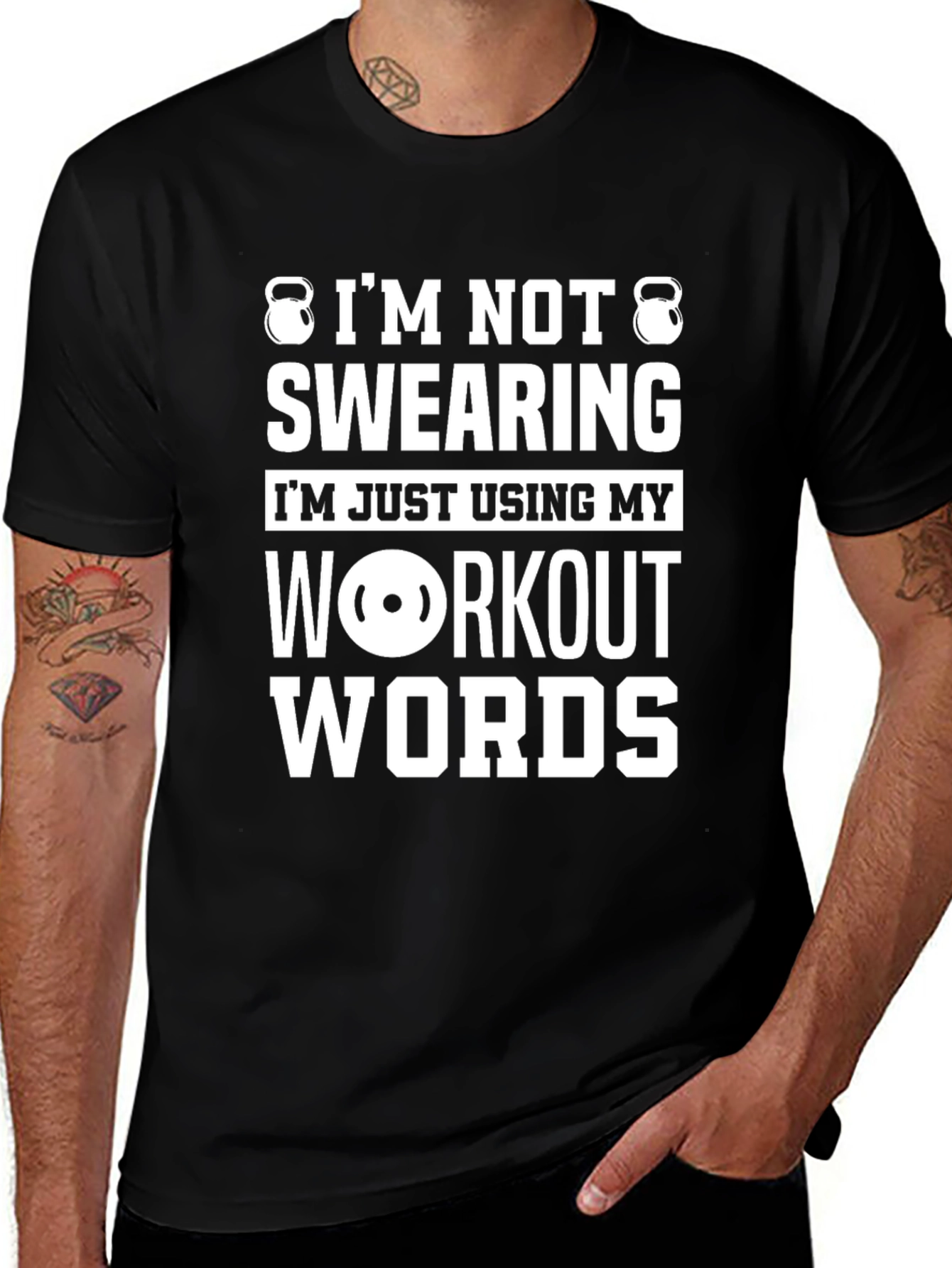 Workout Words T-Shirt - Gym Humor Tee