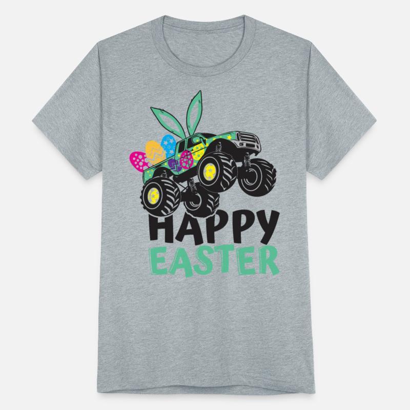 Monster Truck Happy Easter Toddler Kids