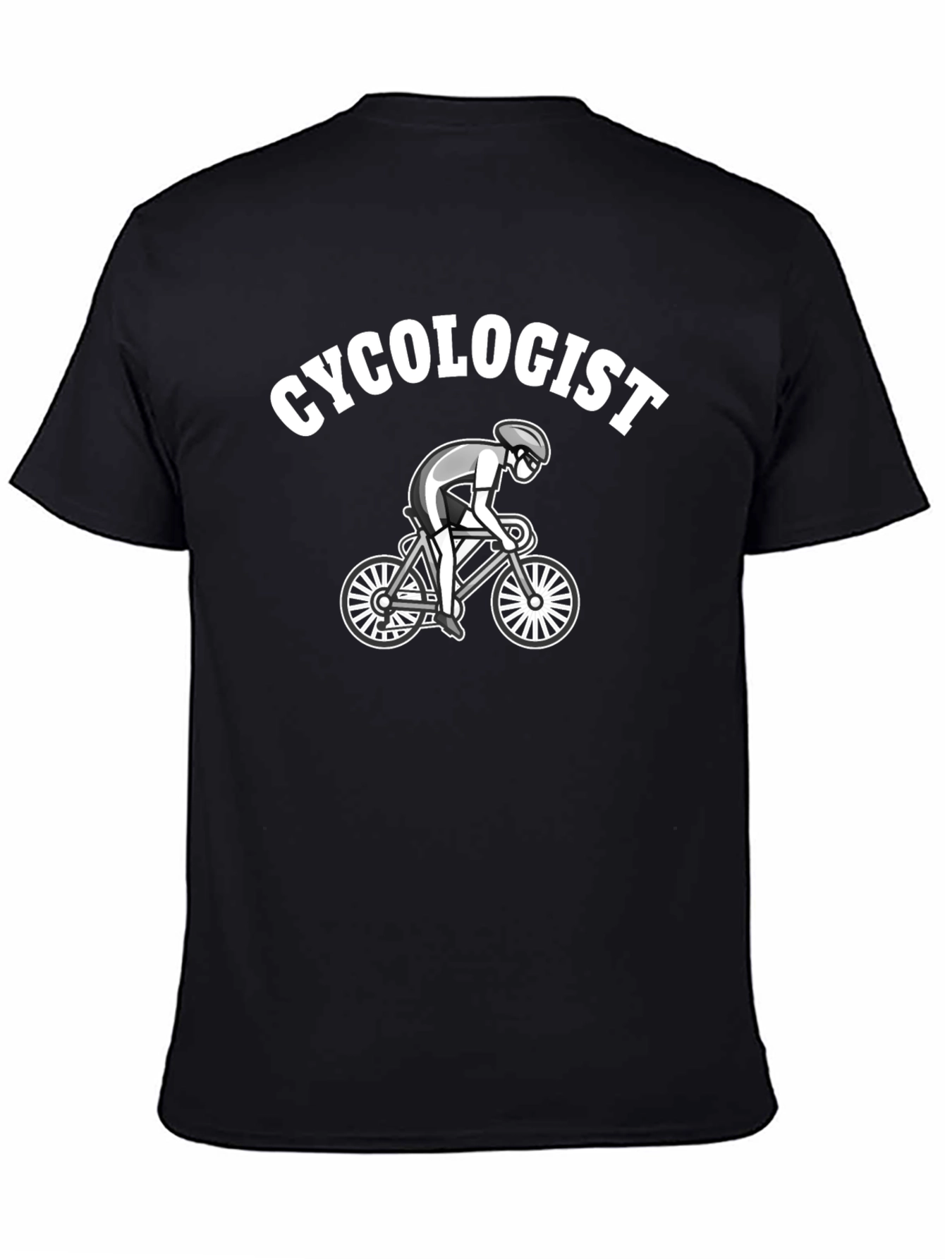 Cycologist Black Graphic T-Shirt
