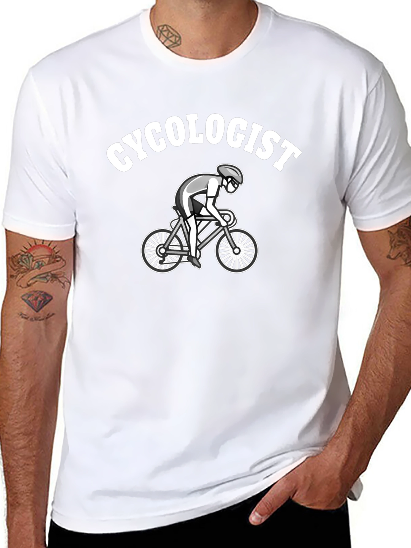 Cycologist Black Graphic T-Shirt