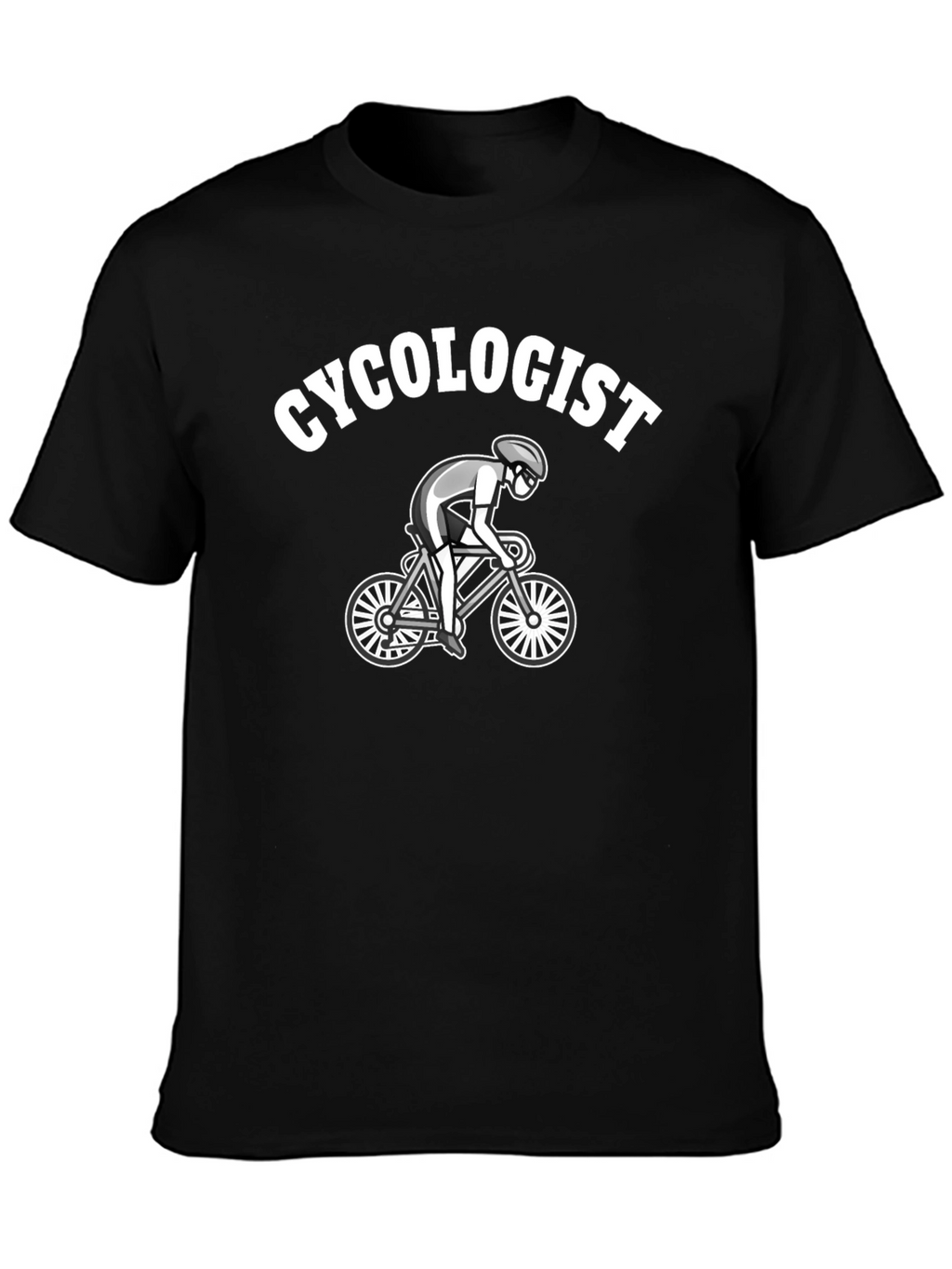 Cycologist Black Graphic T-Shirt