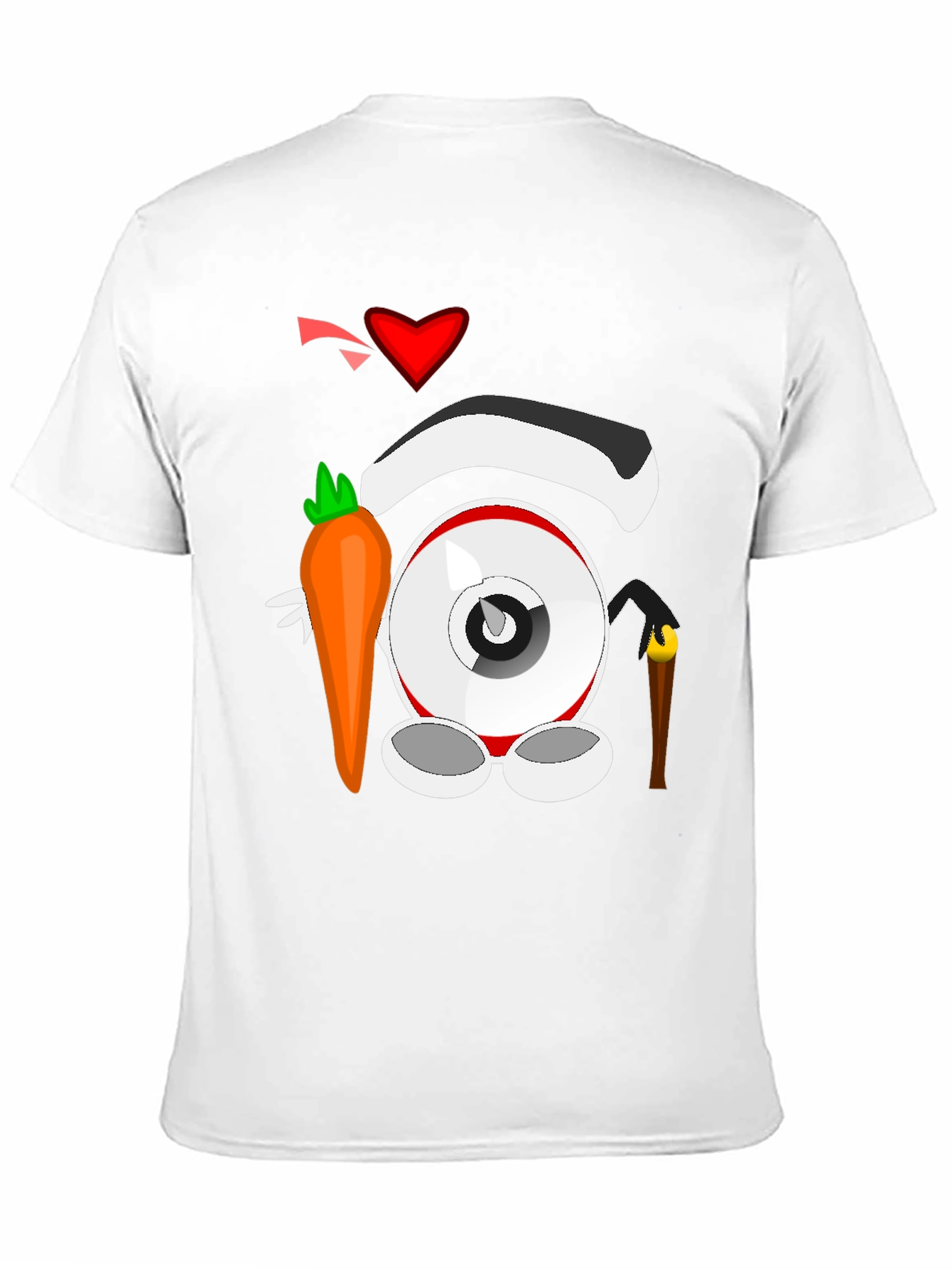 Cartoon Eyeball T-Shirt - Black