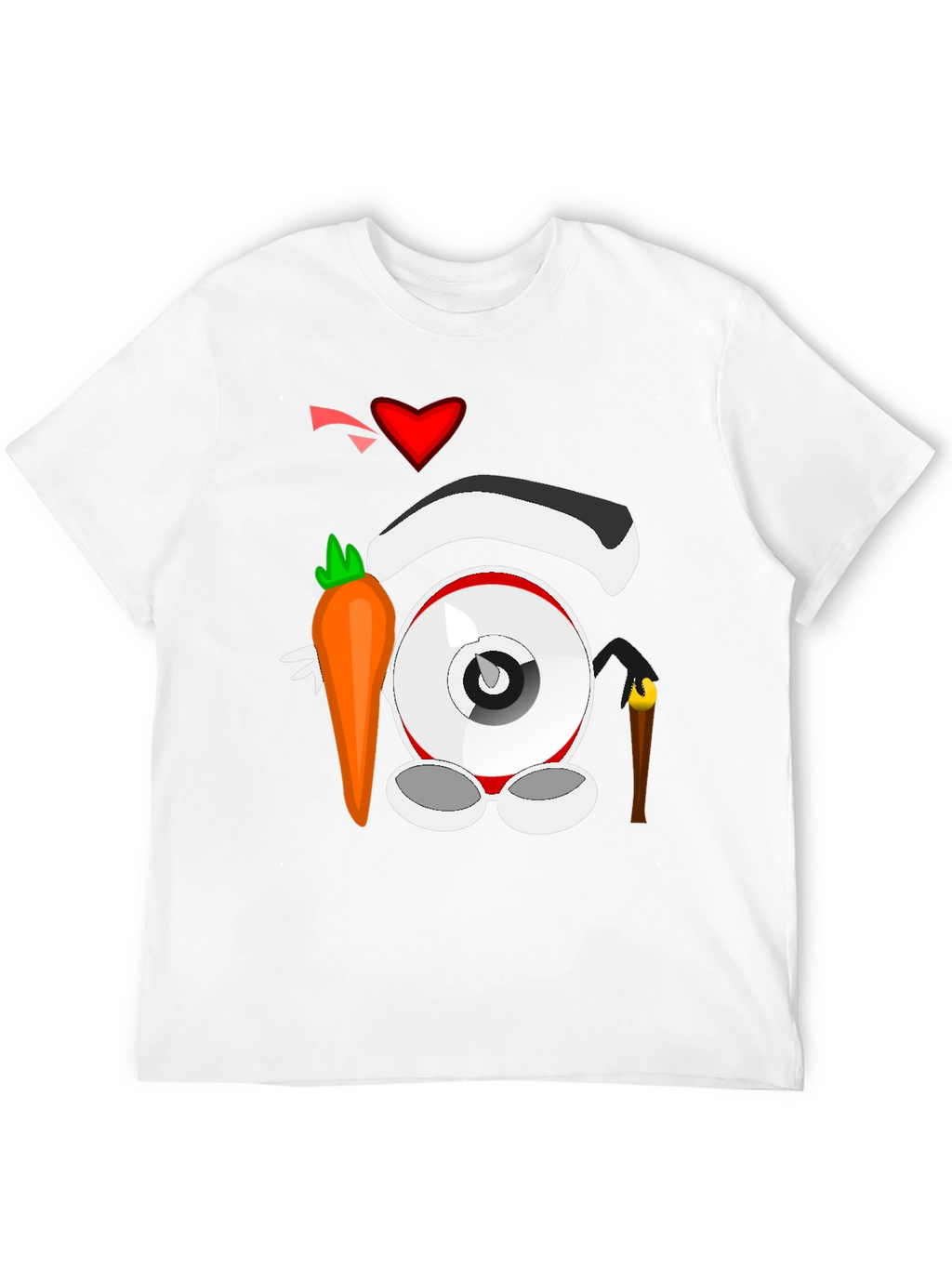 Cartoon Eyeball T-Shirt - Black