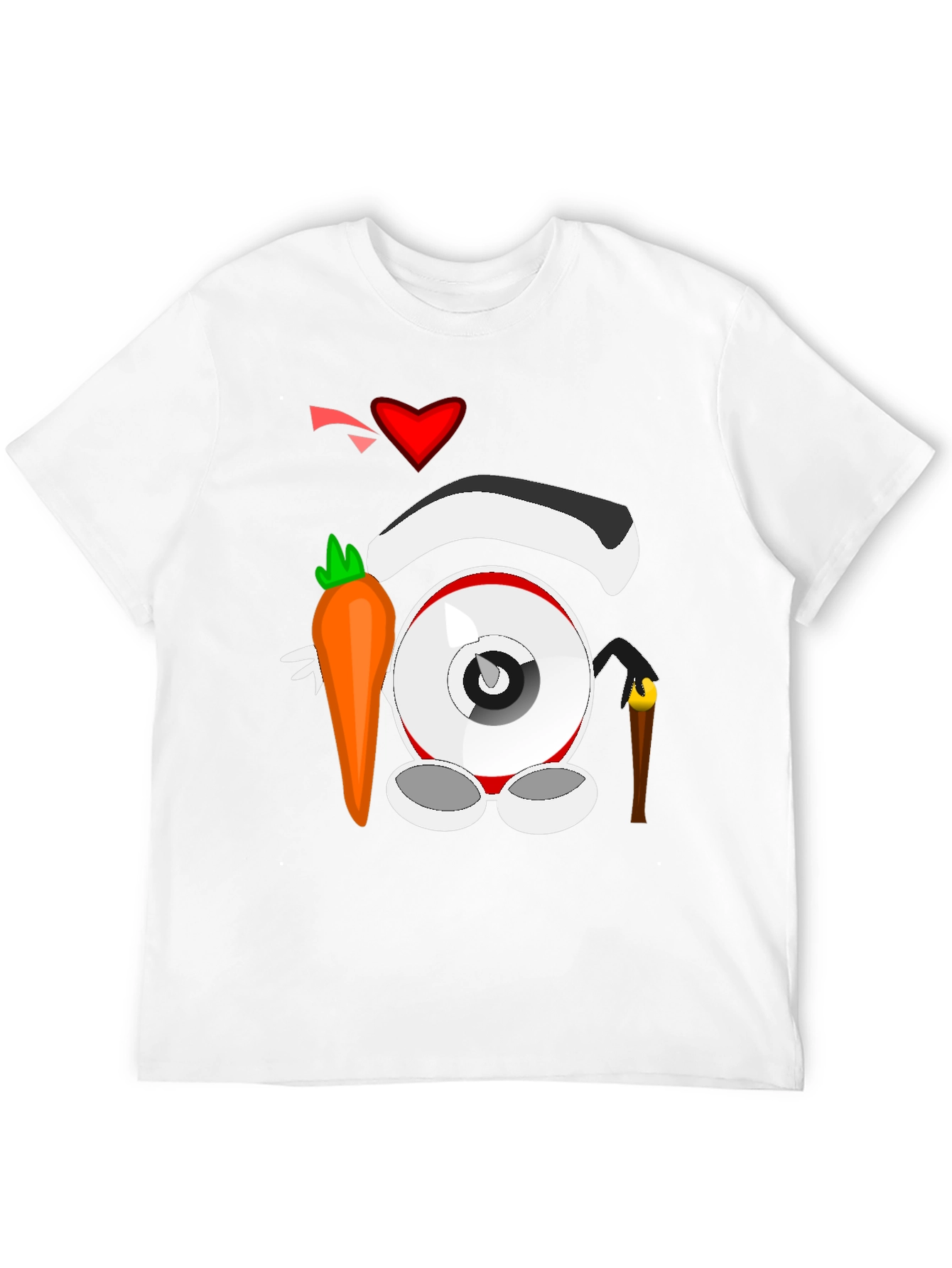 Cartoon Eyeball T-Shirt - Black