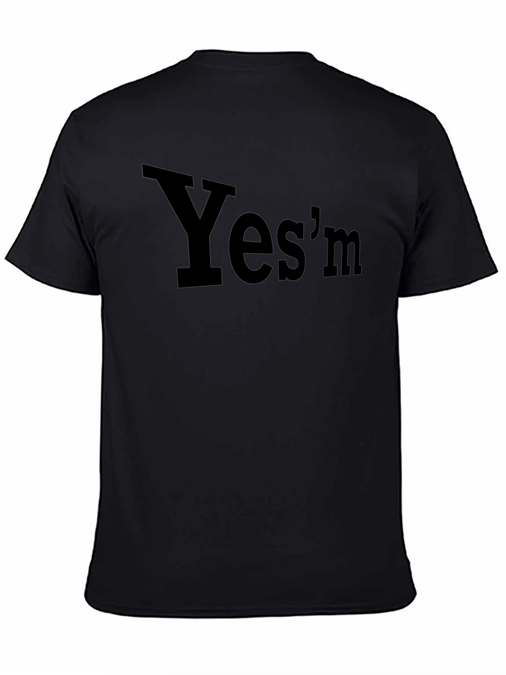 Yesm Graphic Tee - Black Cotton T-Shirt