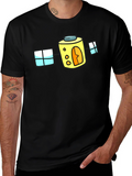 Cartoon House T-Shirt - Fun Black Tee