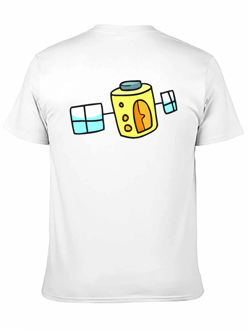 Cartoon House T-Shirt - Fun Black Tee