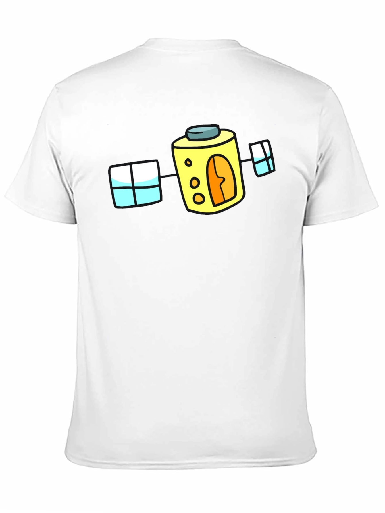 Cartoon House T-Shirt - Fun Black Tee