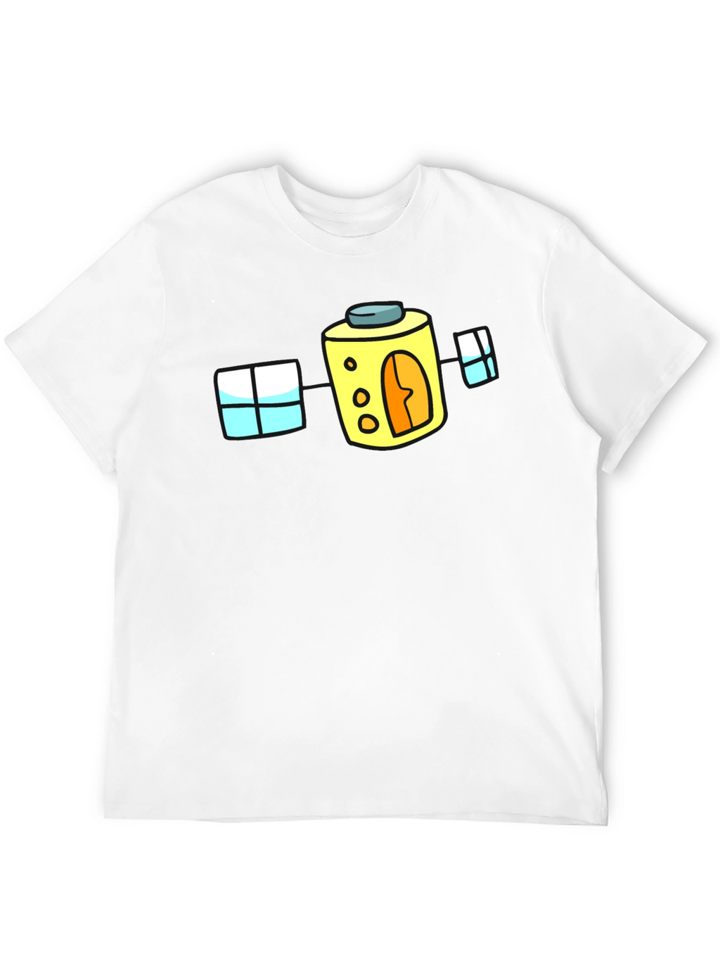 Cartoon House T-Shirt - Fun Black Tee