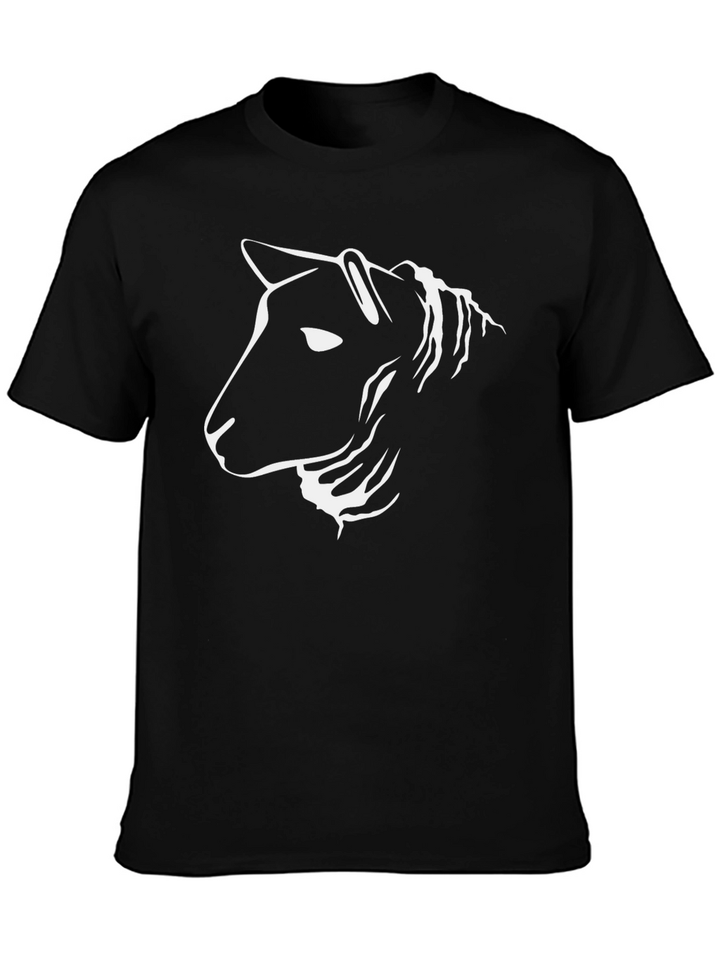 Modern Horse Graphic Black Tee