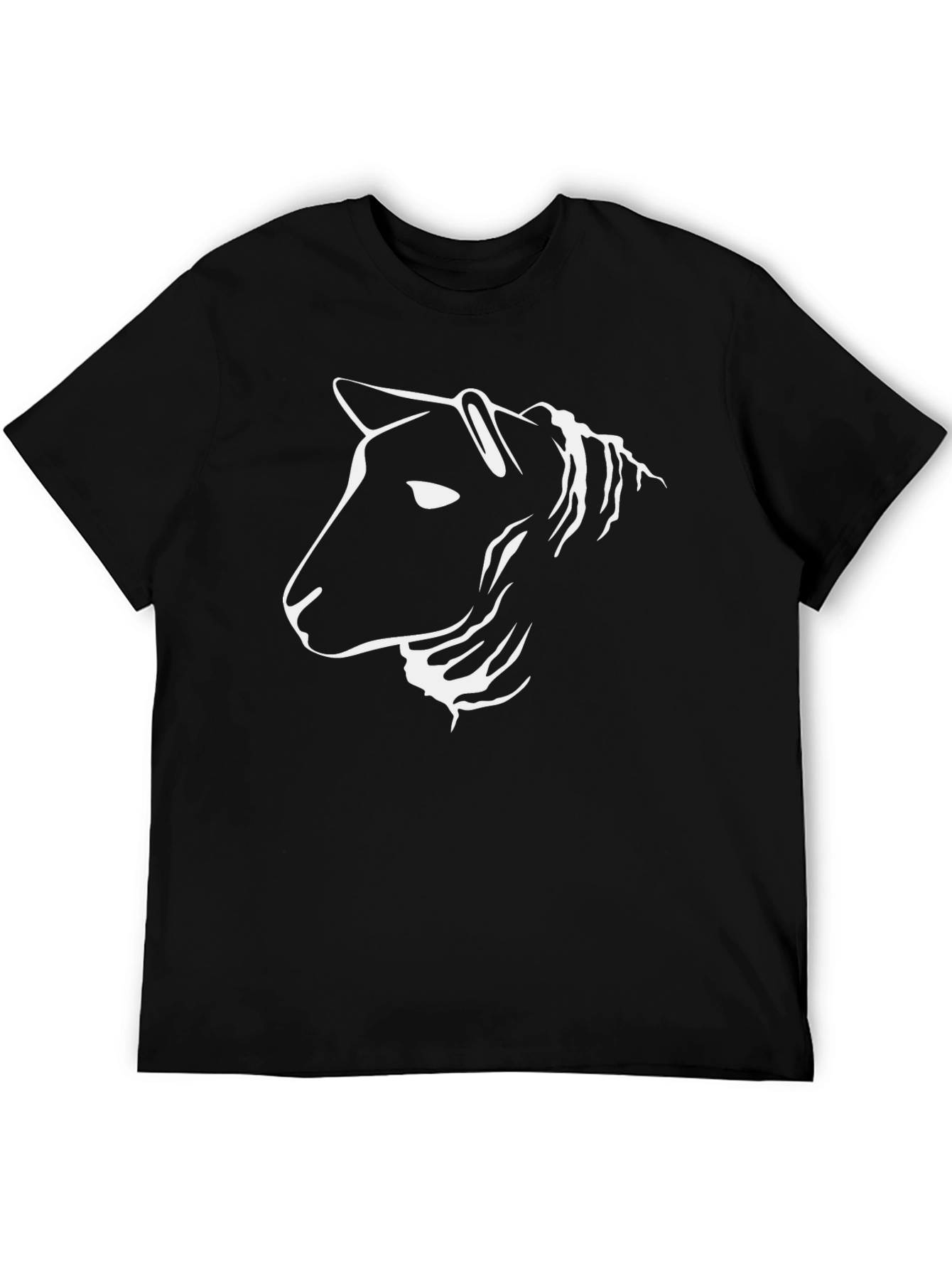 Modern Horse Graphic Black Tee