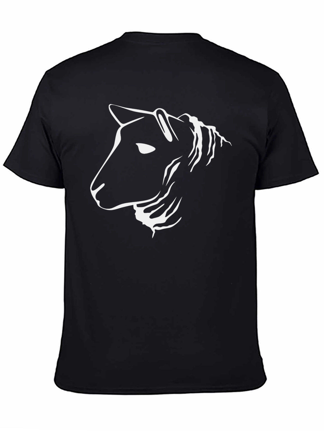 Modern Horse Graphic Black Tee