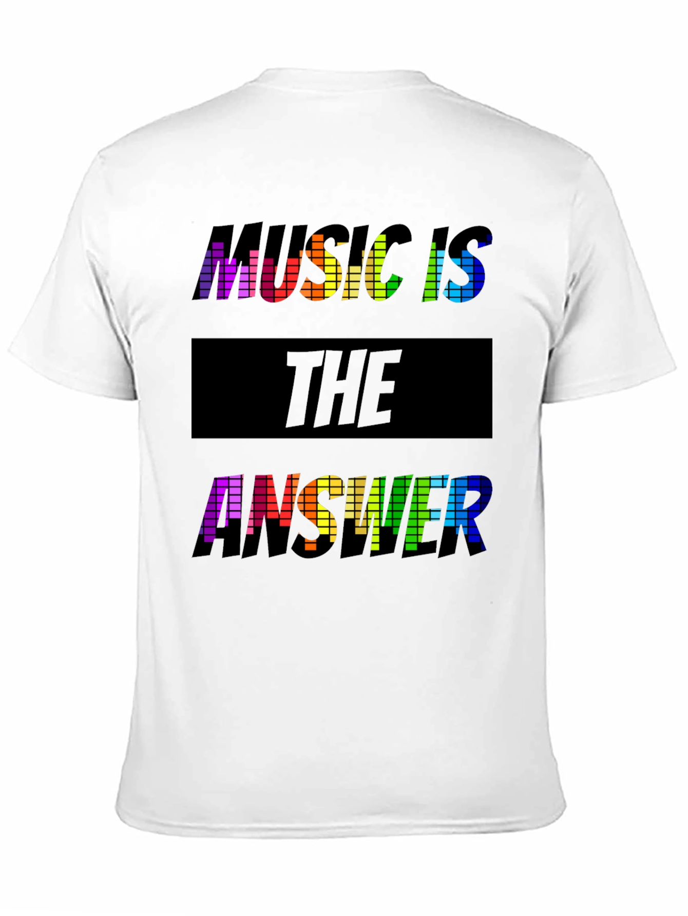Music is the Answer Rainbow Graphic Tee