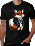 Stylish Fox Graphic Tee