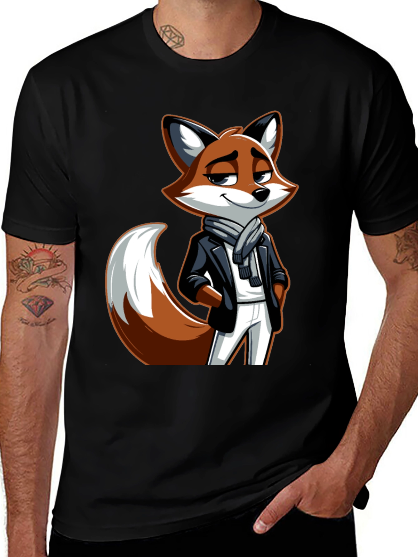 Stylish Fox Graphic Tee