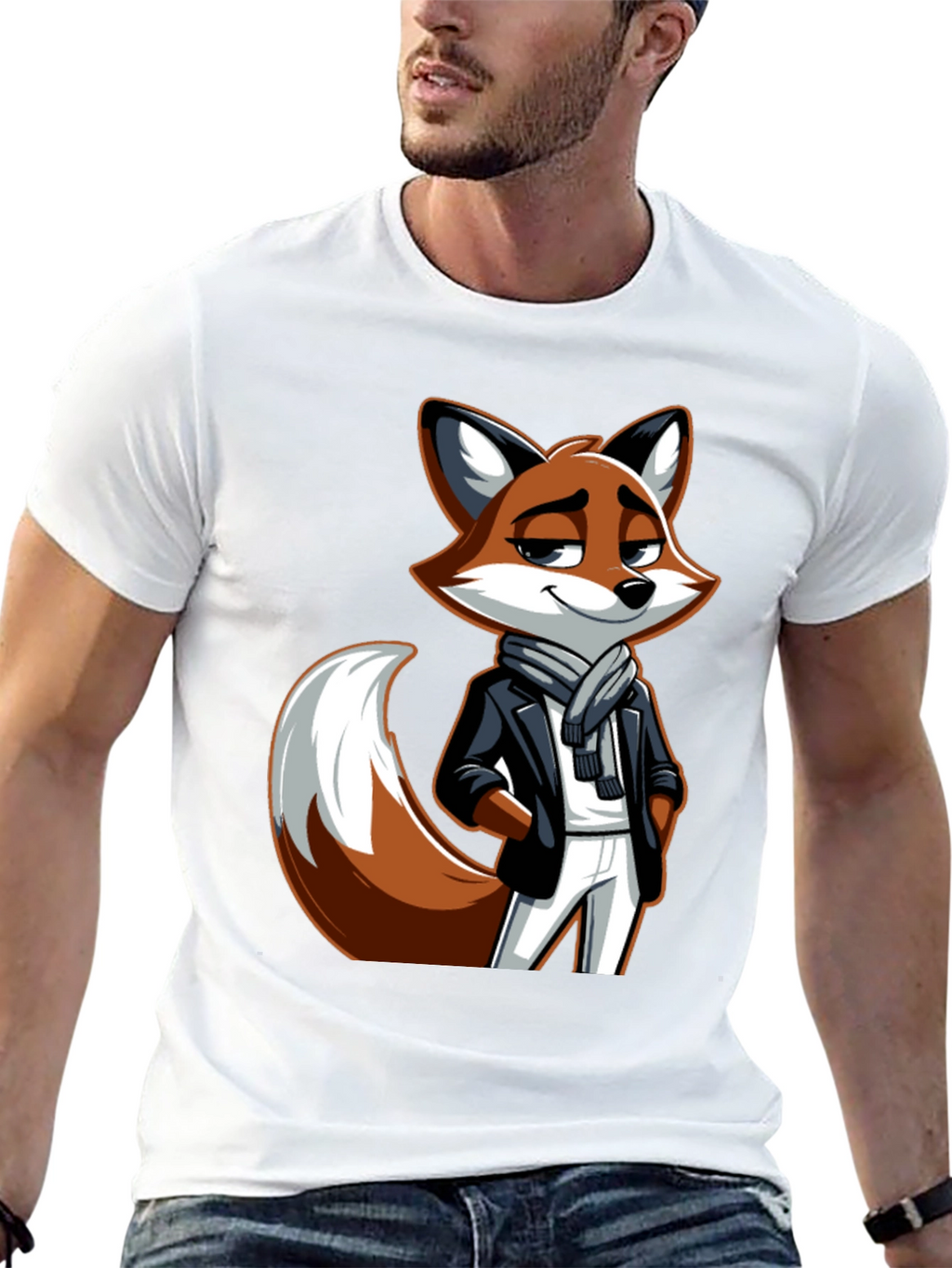 Stylish Fox Graphic Tee