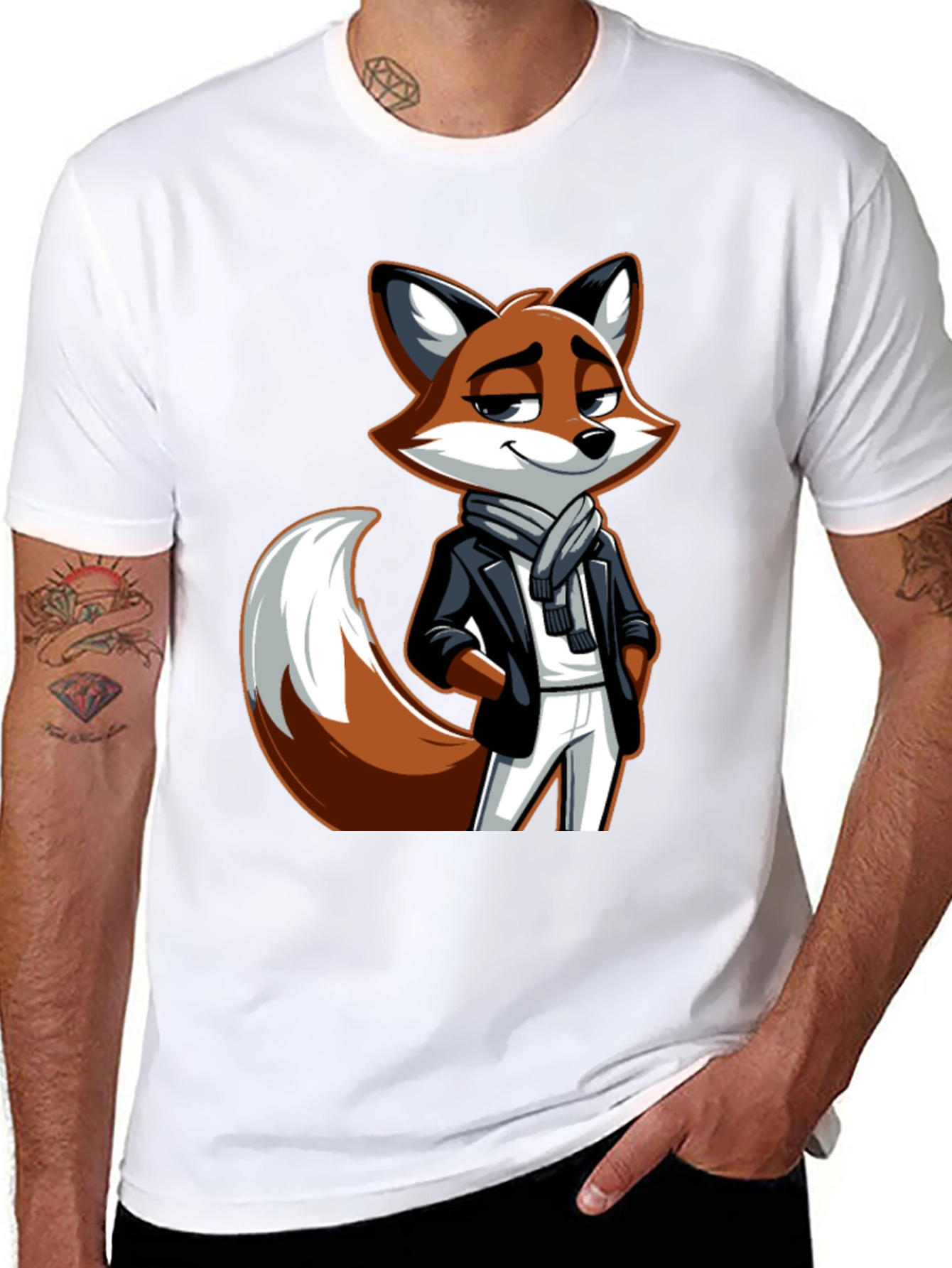 Stylish Fox Graphic Tee